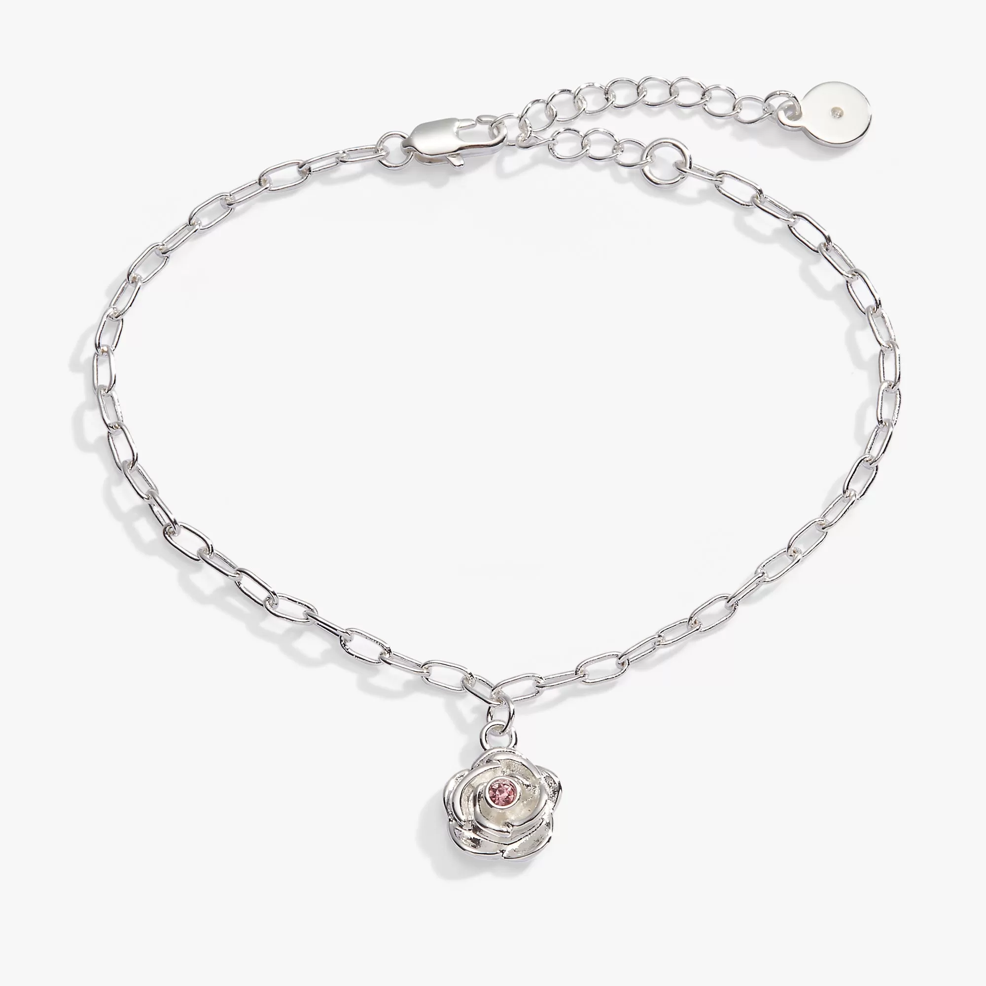 Flower and Crystal Bracelet