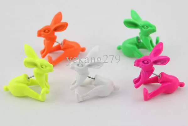 Fluorescence Rabbit Earring