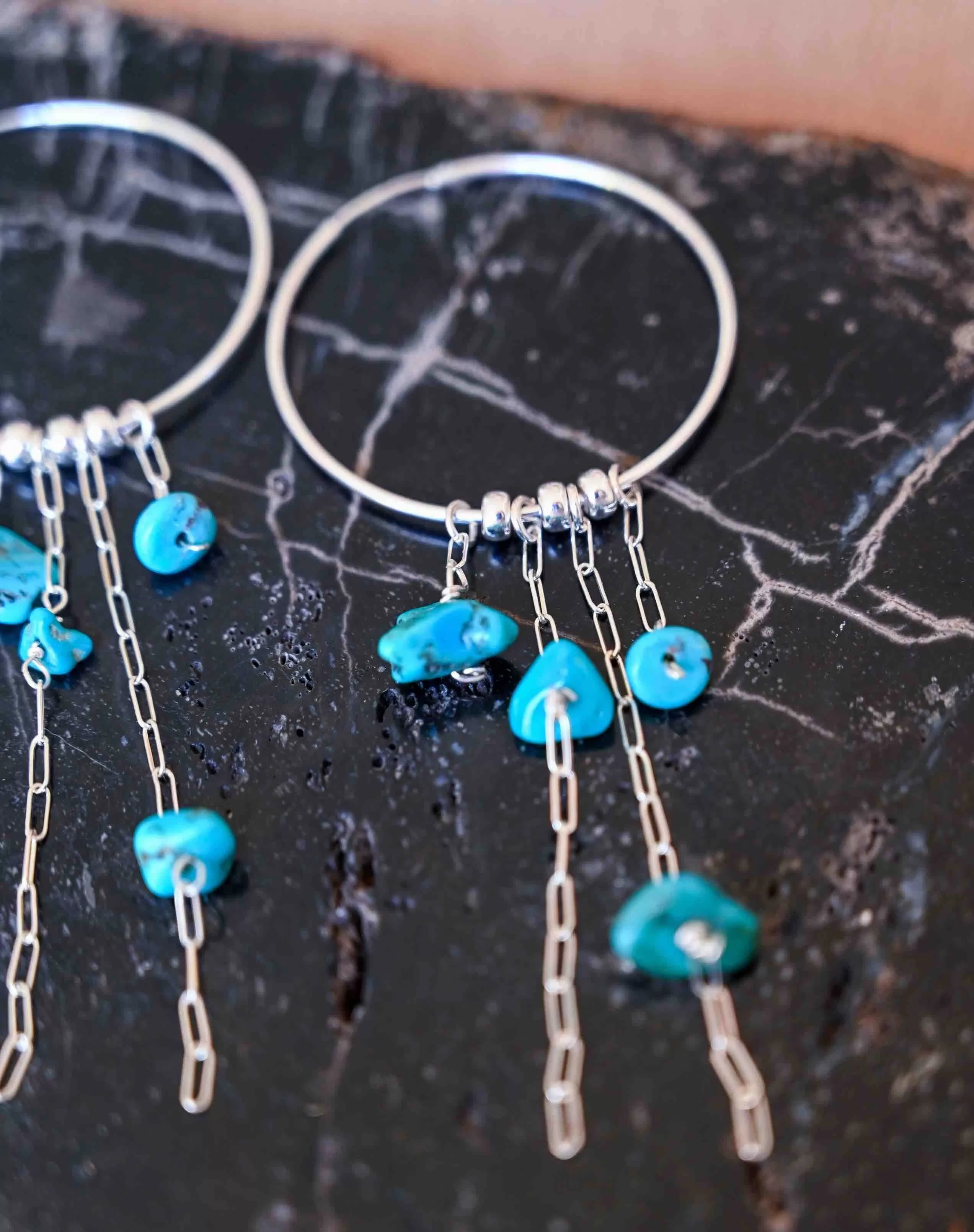 Freedom Turquoise Waterfall Earrings