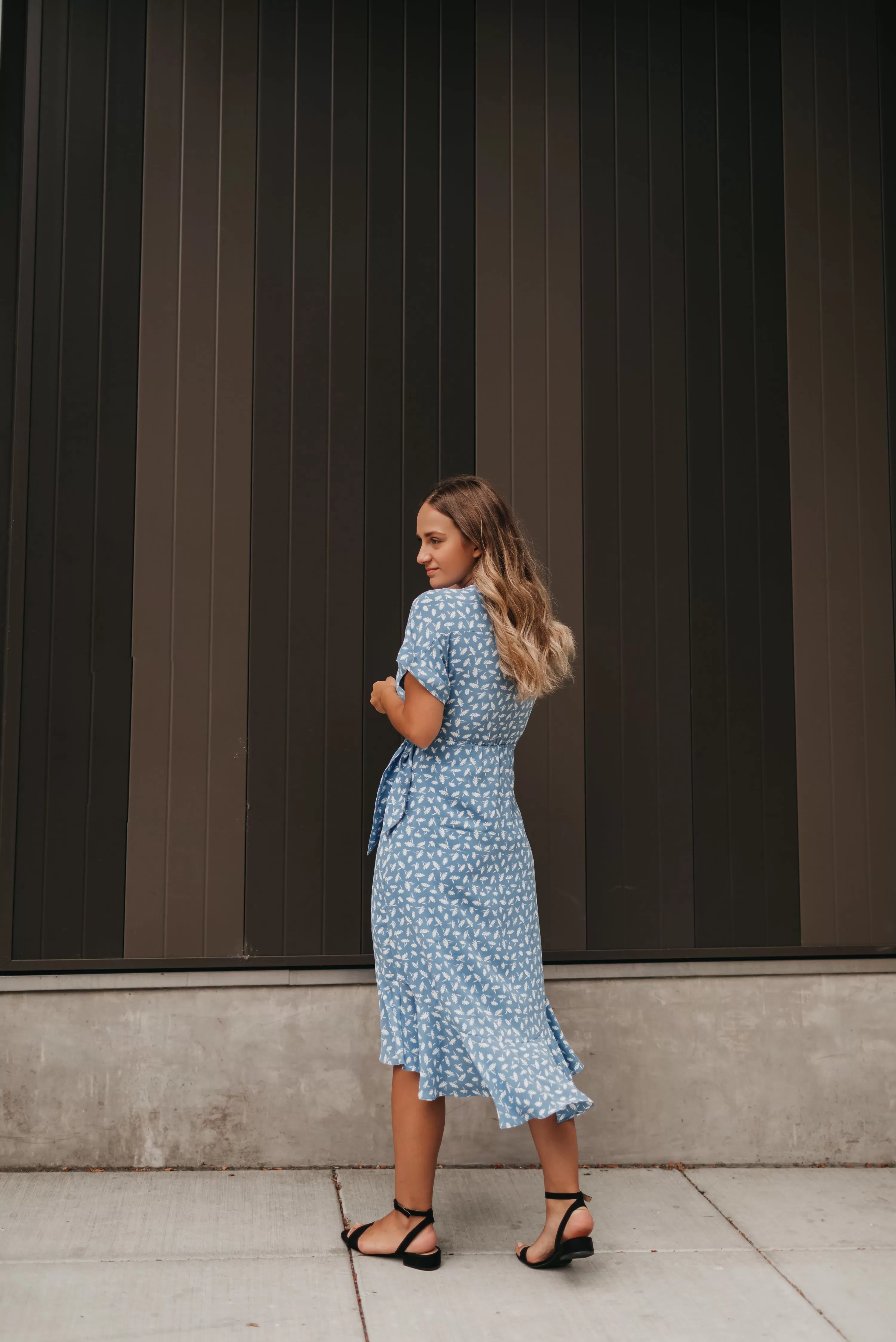 Gianna Wrap Midi Dress