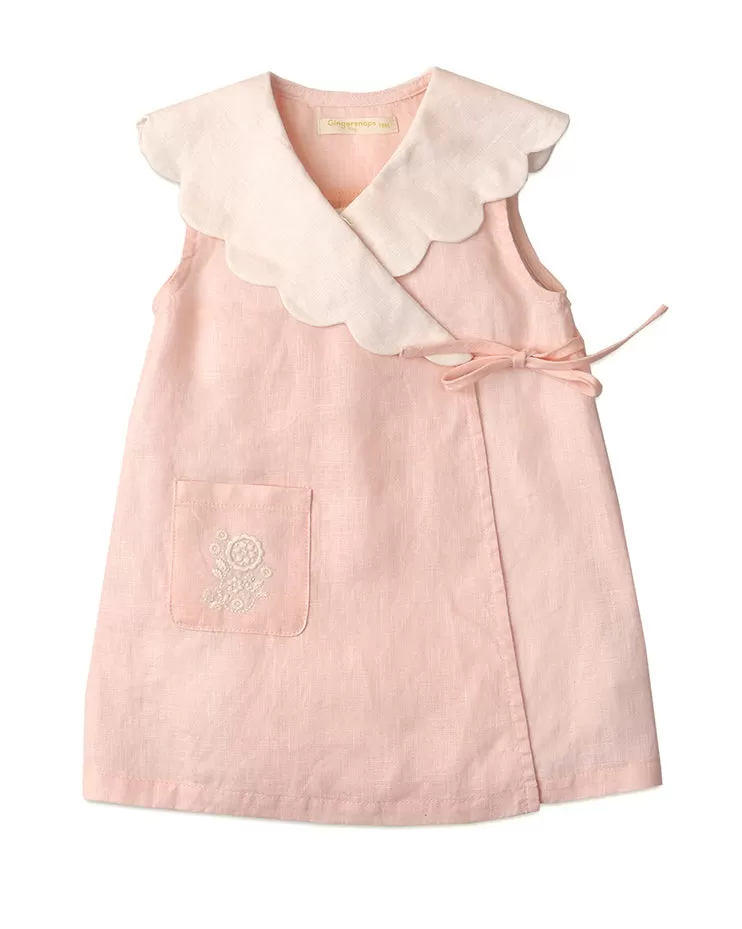 GINGERSNAPS SS24 Baby Growing Together Wrap Dress With Collar