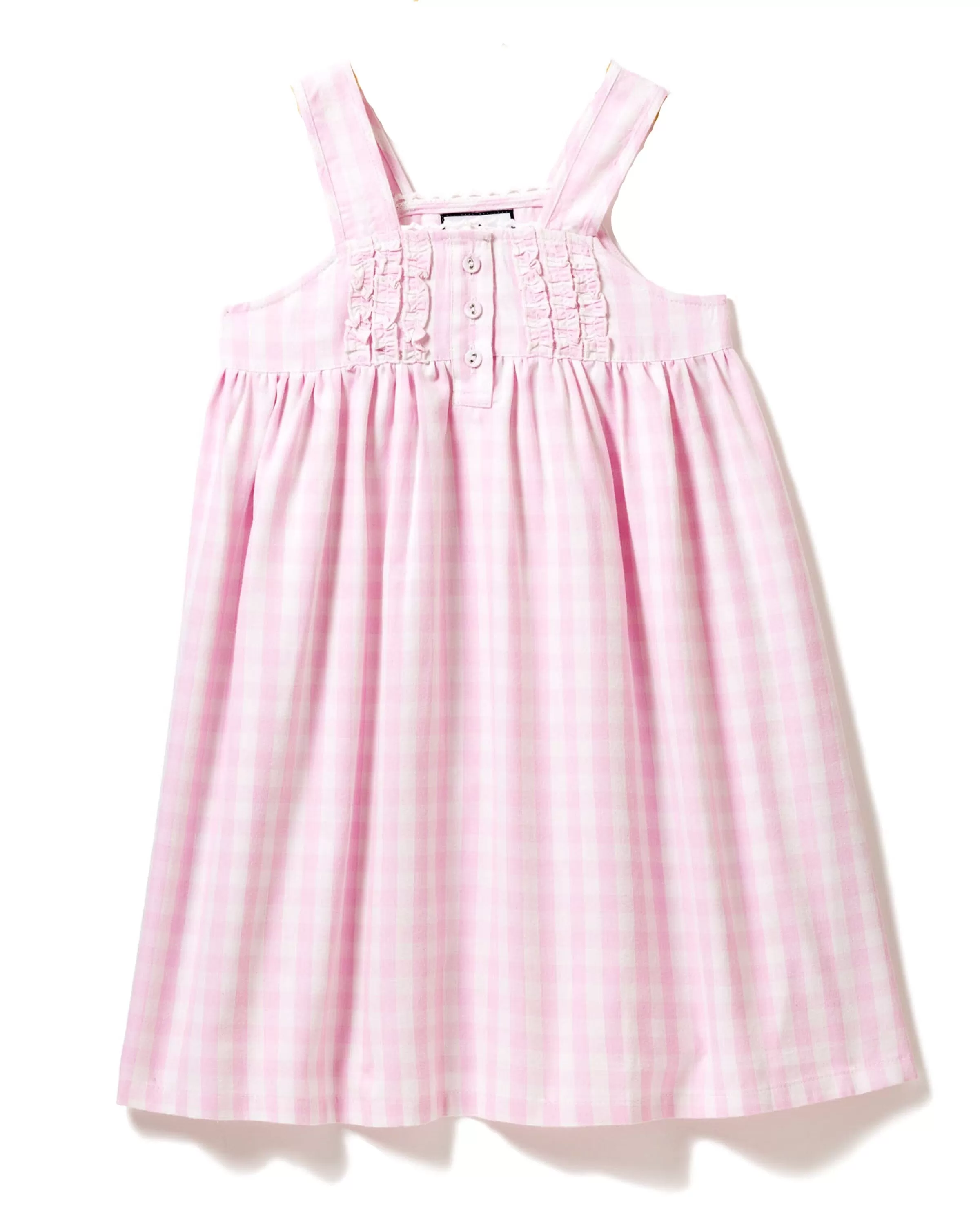 Girl's Twill Charlotte Nightgown | Pink Gingham