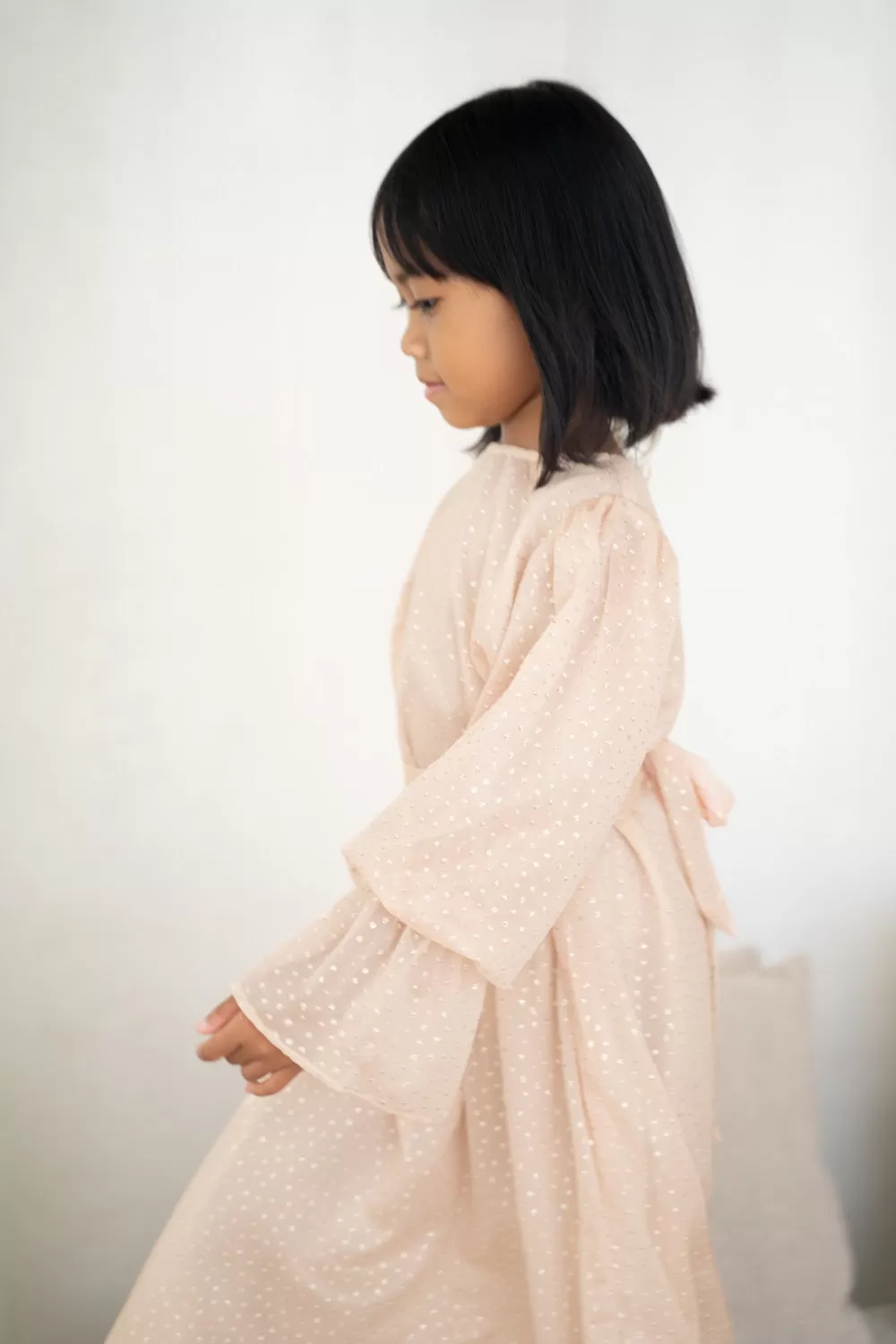 Glittering Sand Kids Abaya