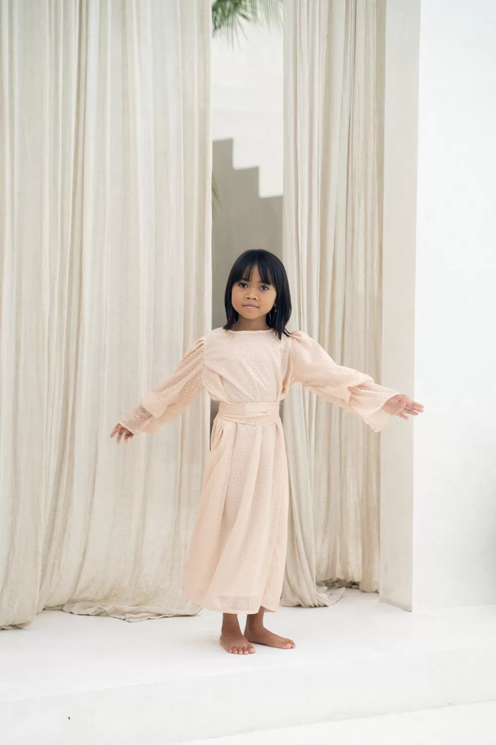 Glittering Sand Kids Abaya