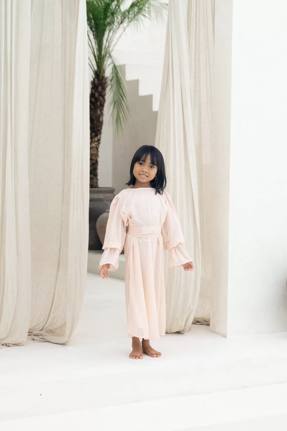 Glittering Sand Kids Abaya