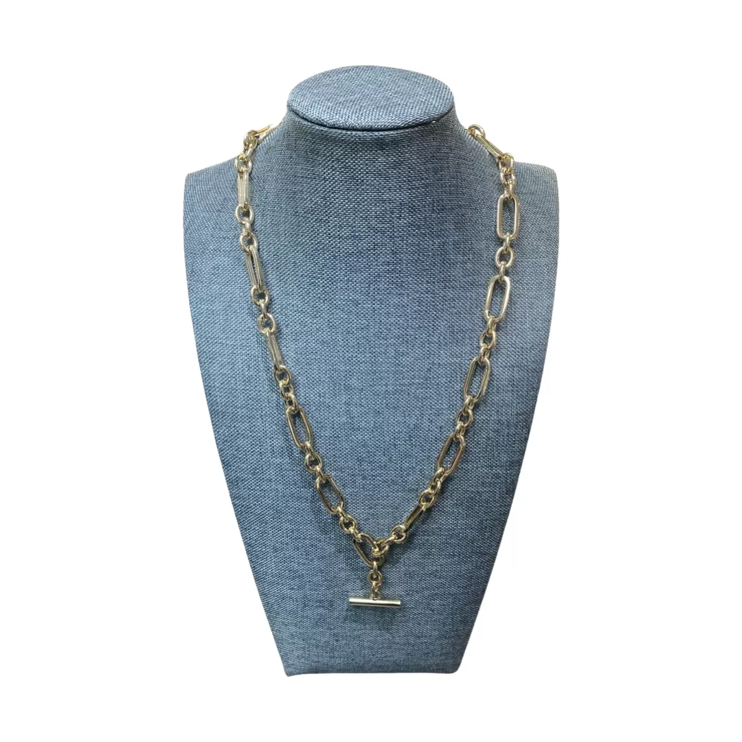 Gold Multi Link T Bar Necklace | Mallorca