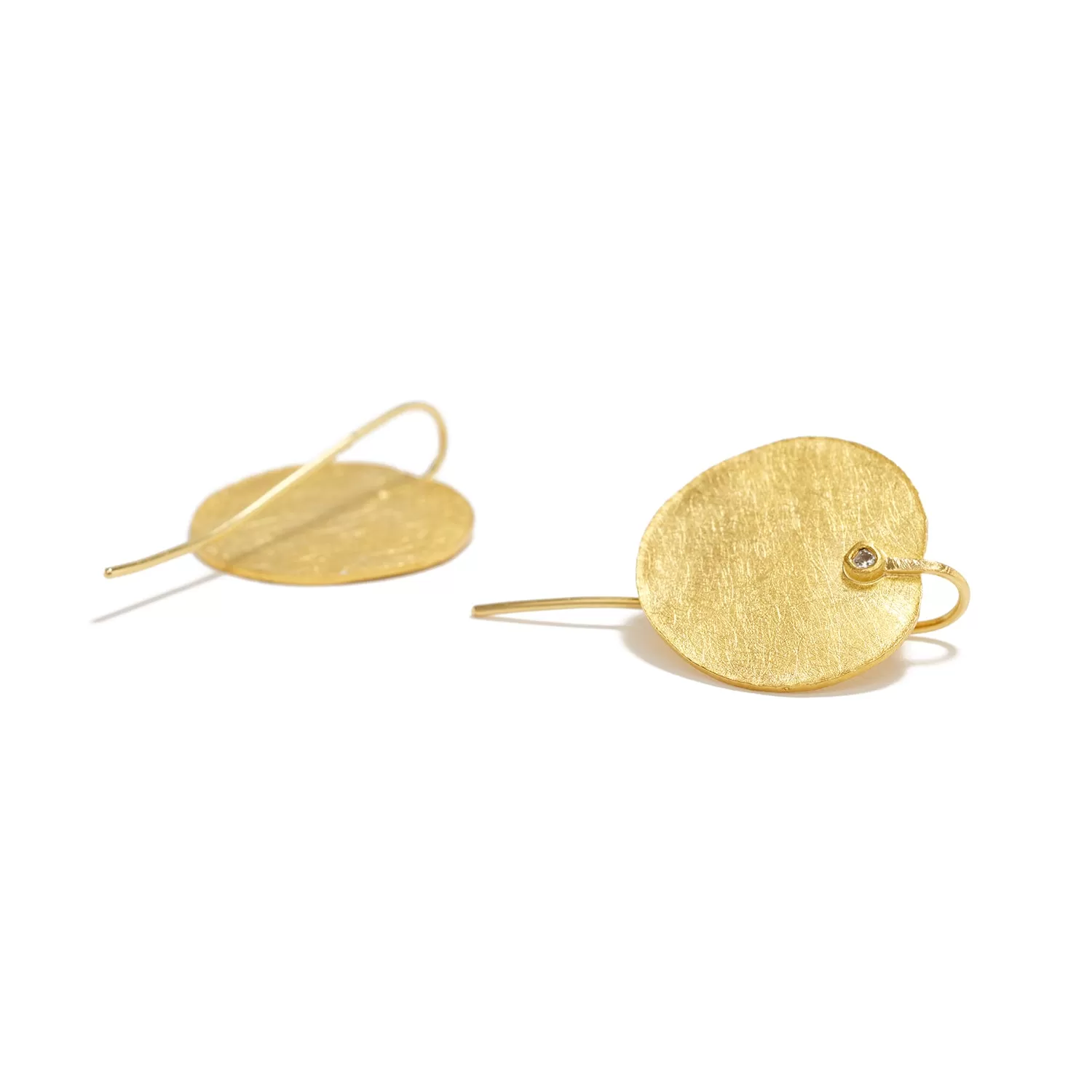 Gold Petal Earrings