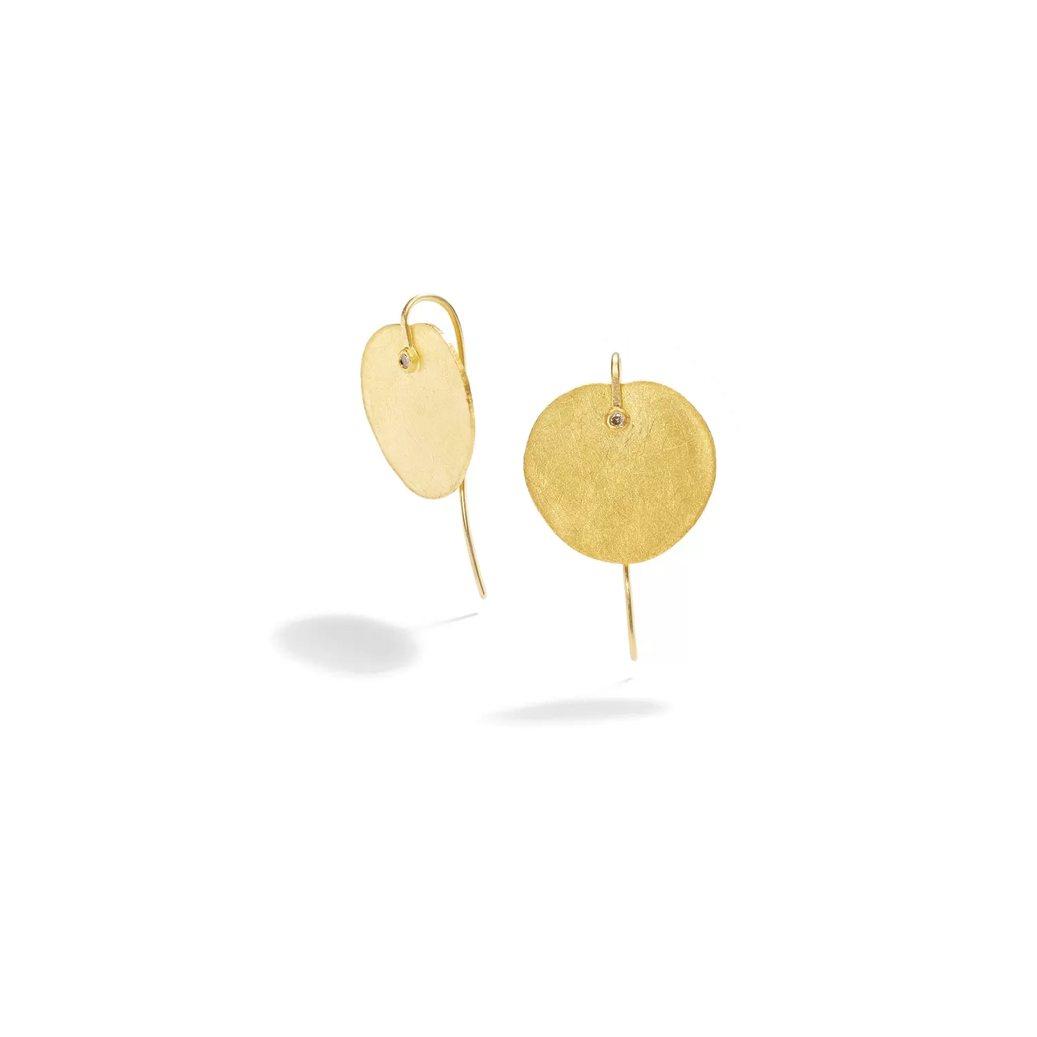 Gold Petal Earrings