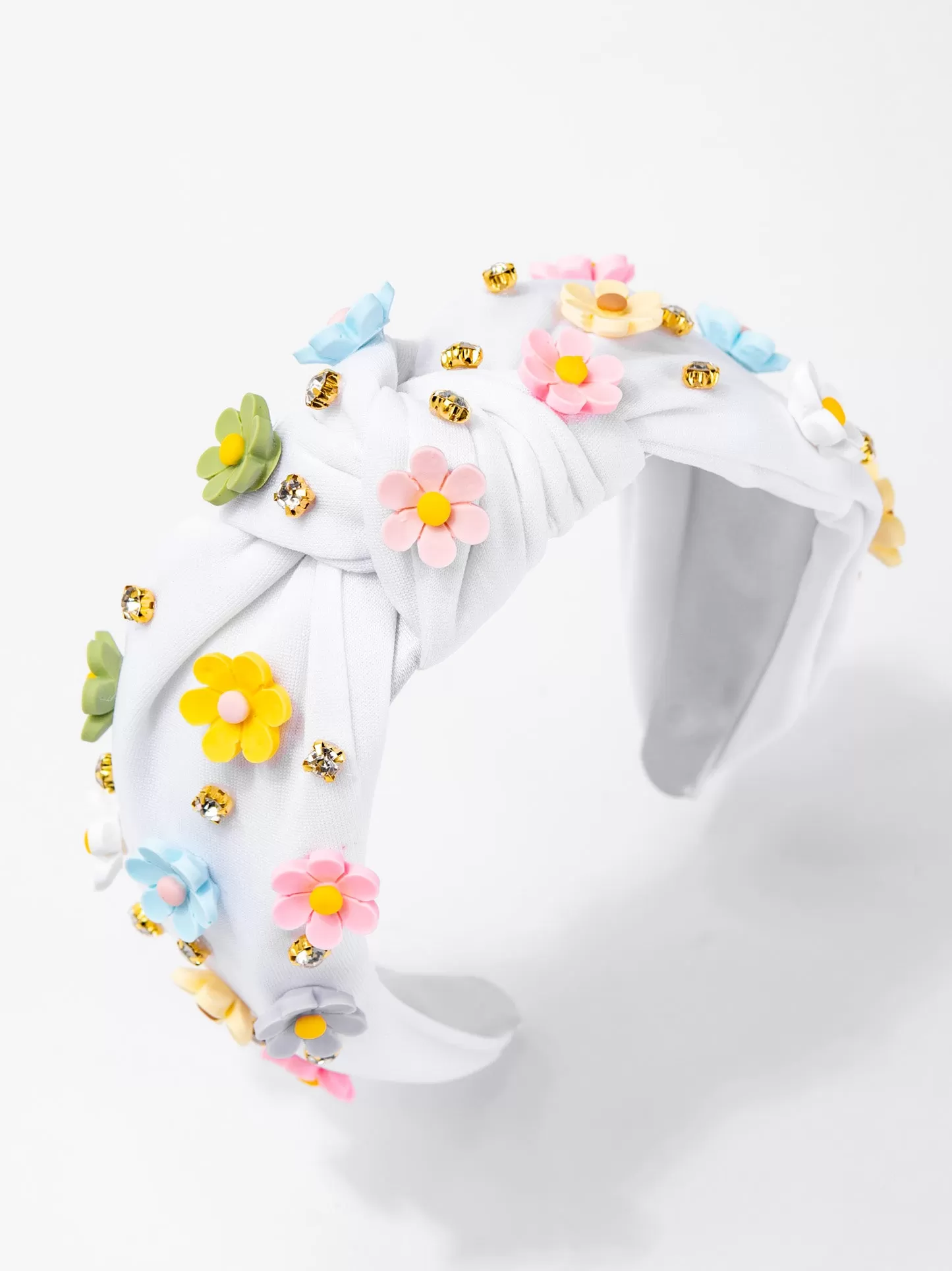 Grace  Multicolor Acrylic Floral Beaded Jeweled Headband