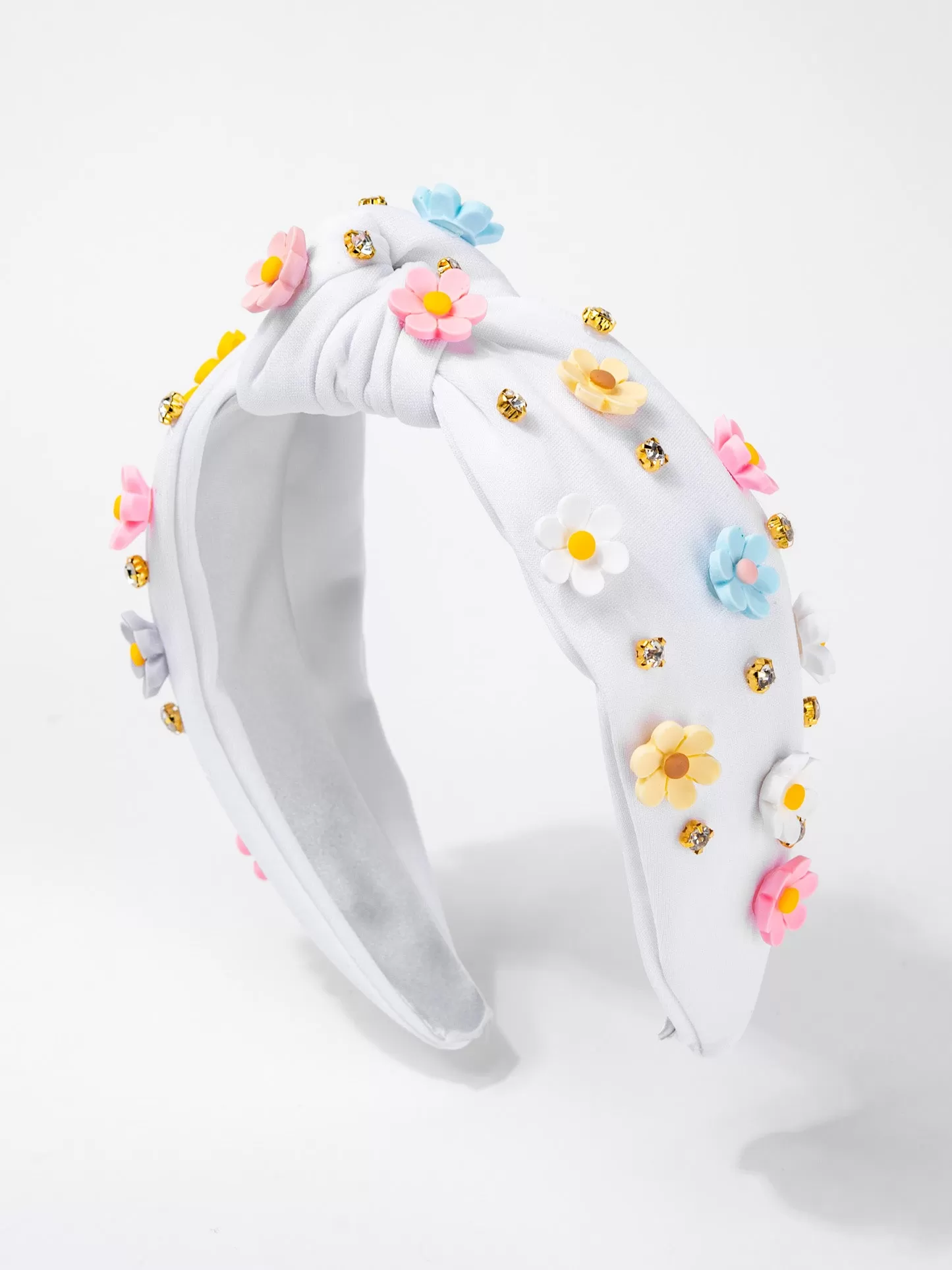 Grace  Multicolor Acrylic Floral Beaded Jeweled Headband