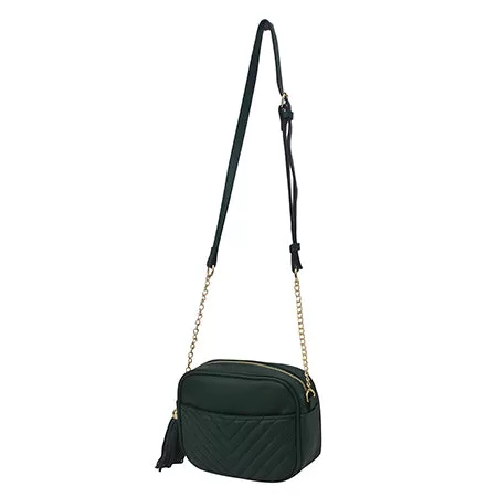 Green Chic Faux Leather NGIL Crossbody Bag