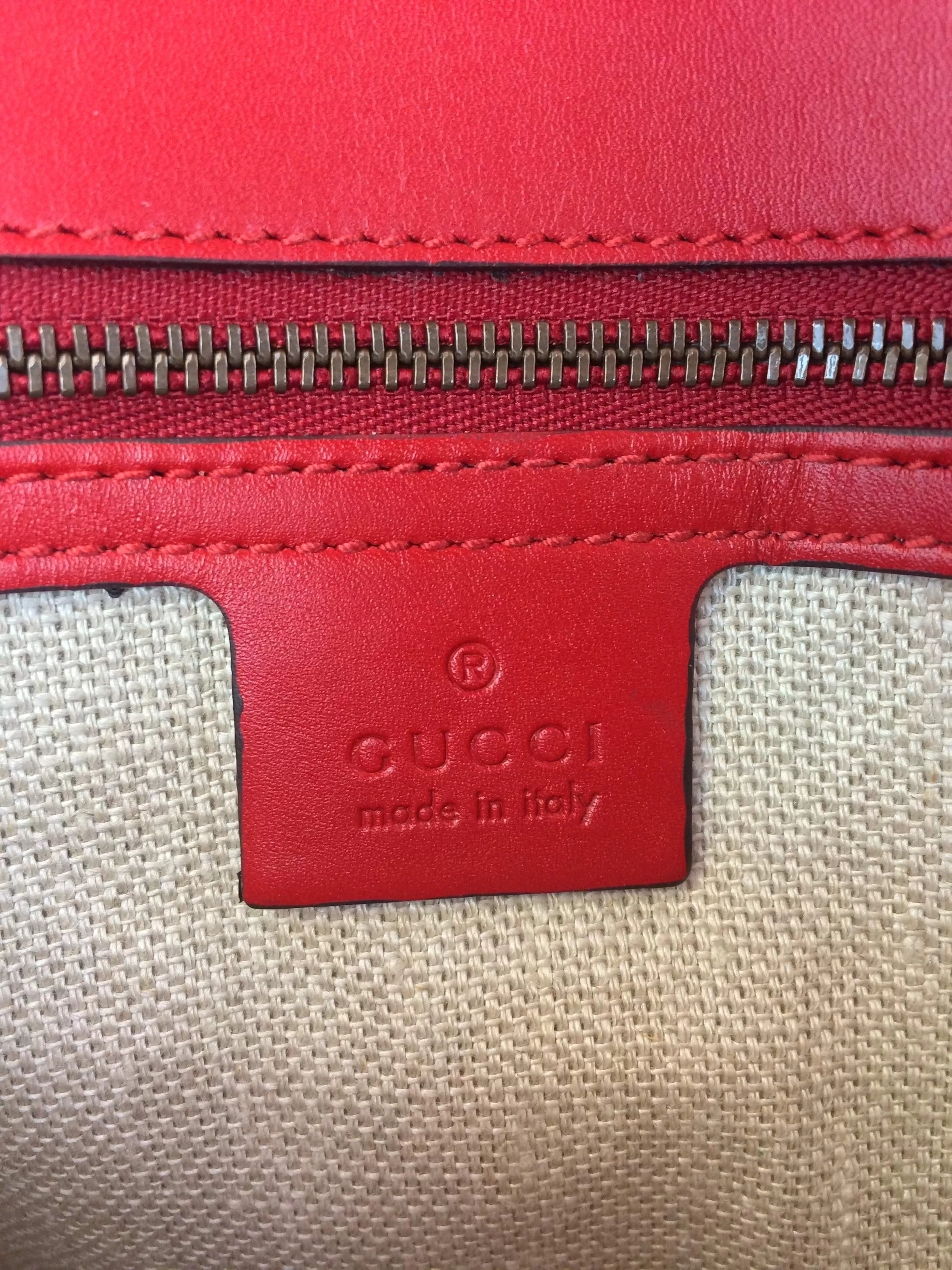 Gucci Lady Web Medium Leather Shoulder Bag