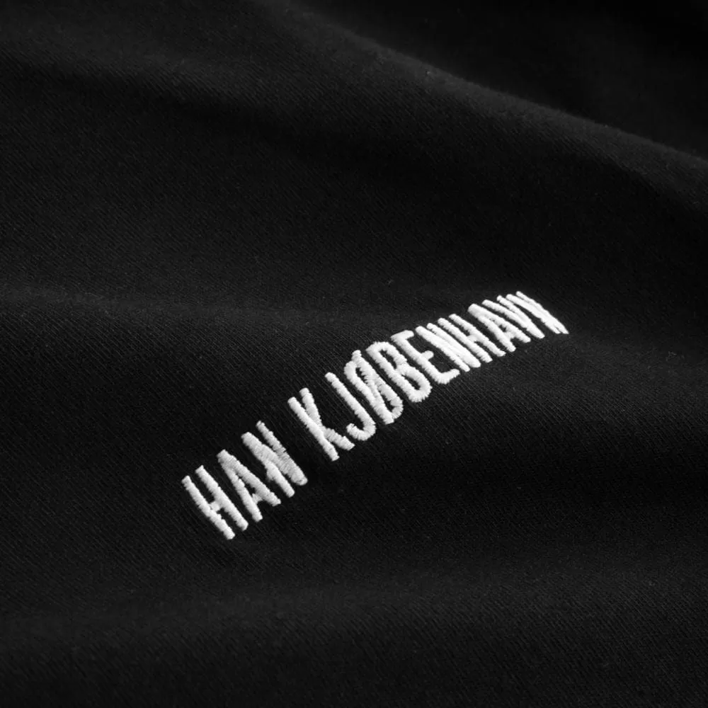 HAN KJOBENHAVN BOYFRIEND TEE - BLACK LOGO-BLACK