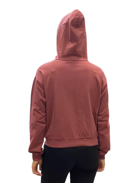 Hangar93 Women's sweatshirt with hood and zip Z6731D MAR01 marsala