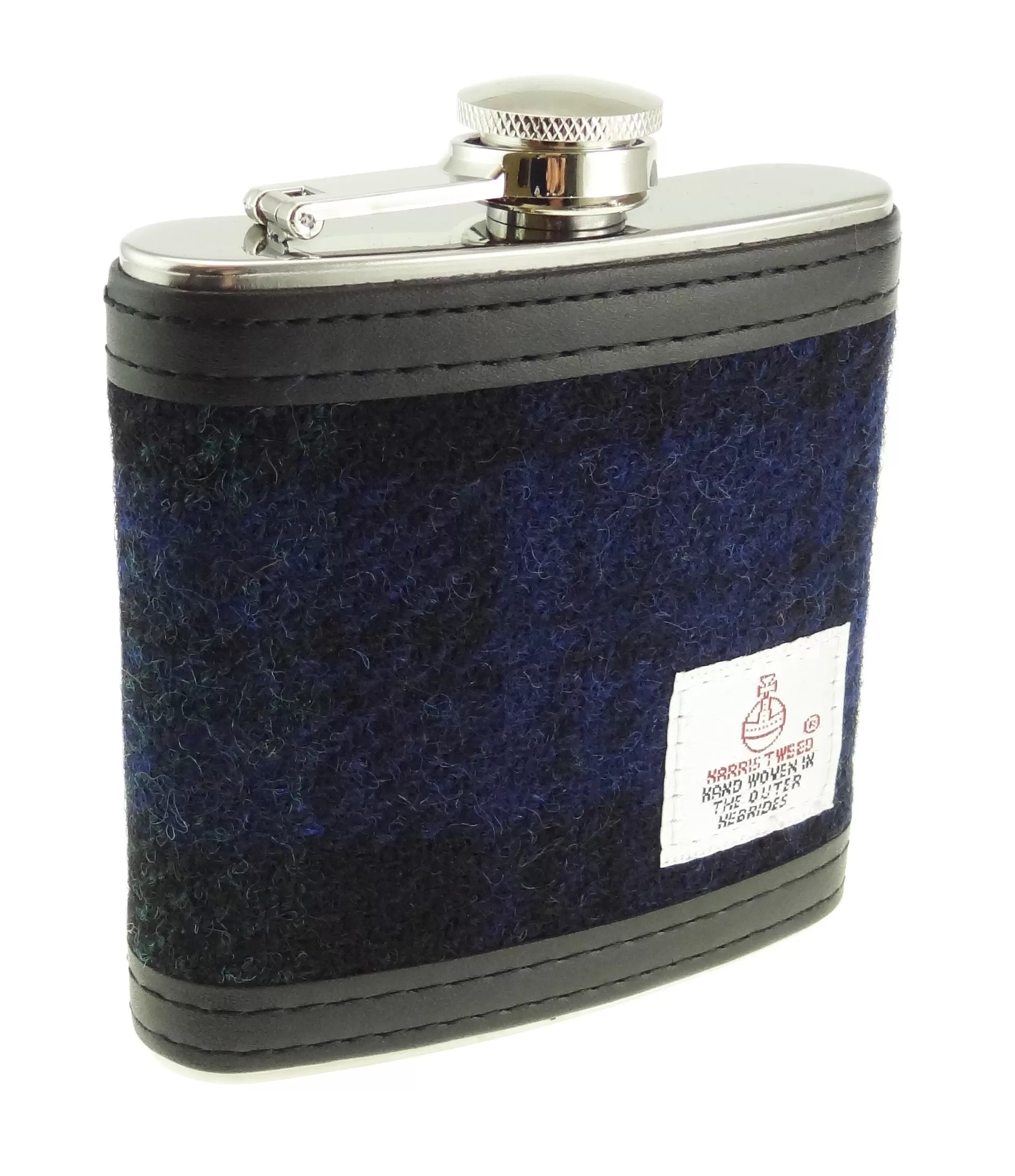 Hip Flasks with Harris Tweed