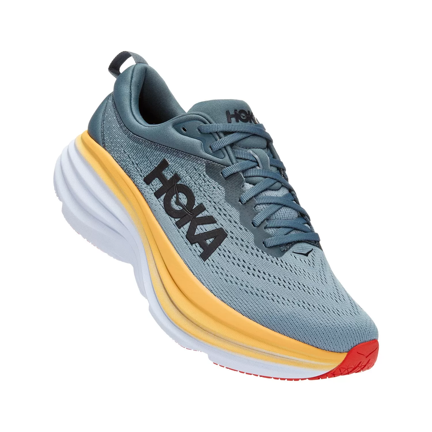 Hoka One One men's running shoe M Bondi 8 1123202/GBMS blue grey-yellow 