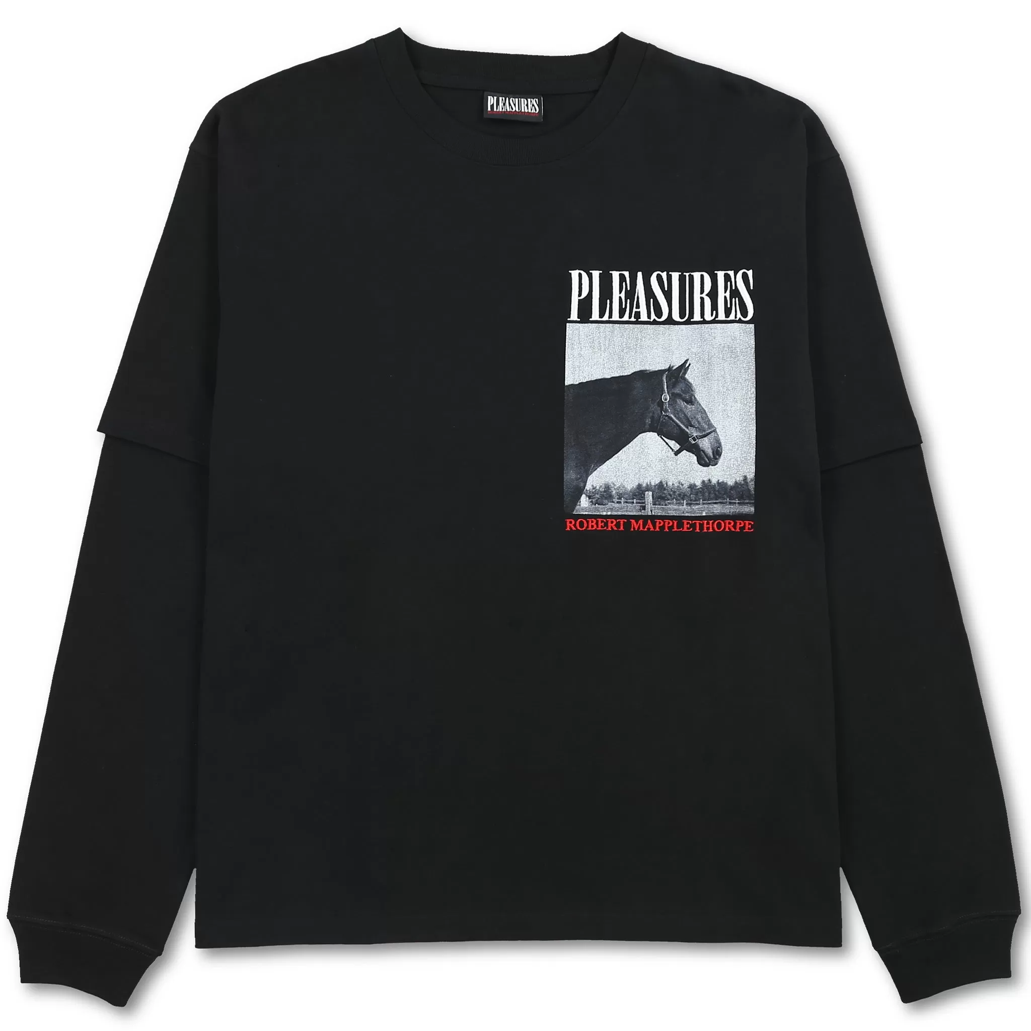 HORSES LAYERED LS TEE