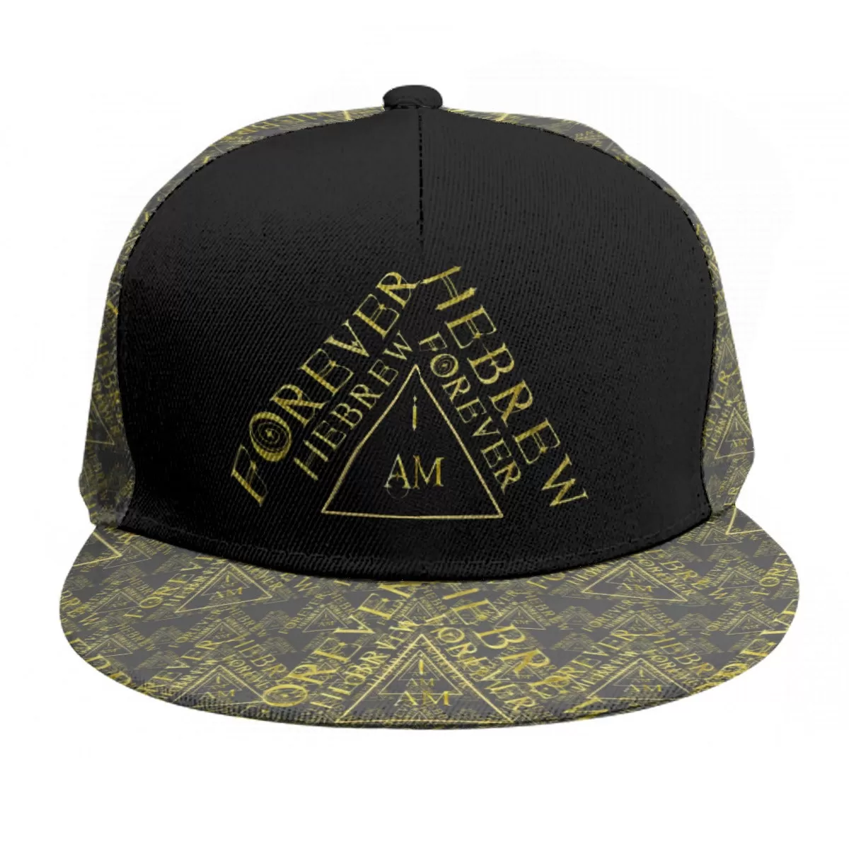 I AM HEBREW 03-01 Designer Flat Brim Baseball Cap