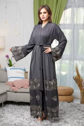 Iqra Grey Abaya