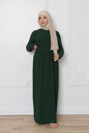 Irene Chiffon Dress- Emerald