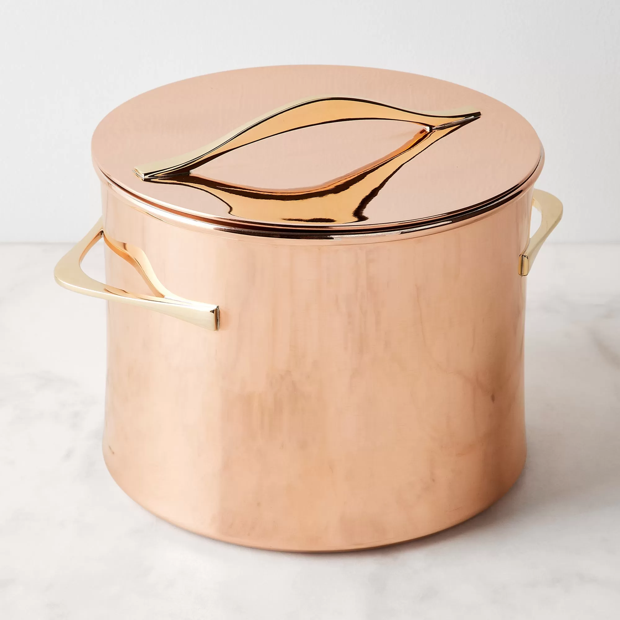 JHQ Copper 7 Qt. Stock Pot with Lid