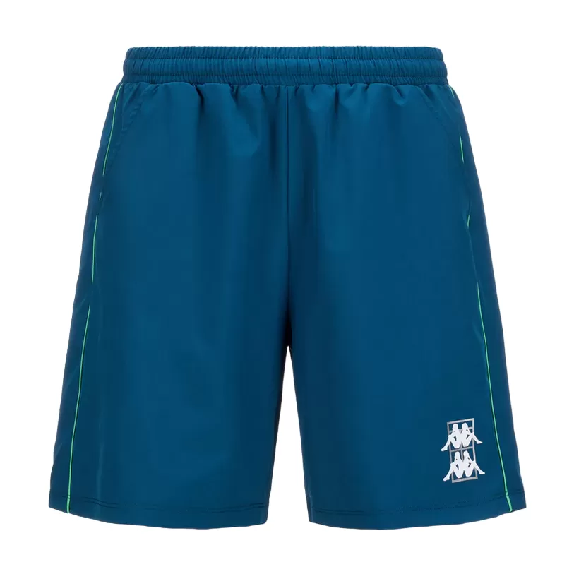 Kappa men's sports shorts Kombat Padel Fivio 331K48W A0T blue green