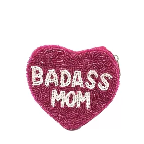 LA CHIC DESIGNS | Bad*ss Mom Beaded Coin Pouch