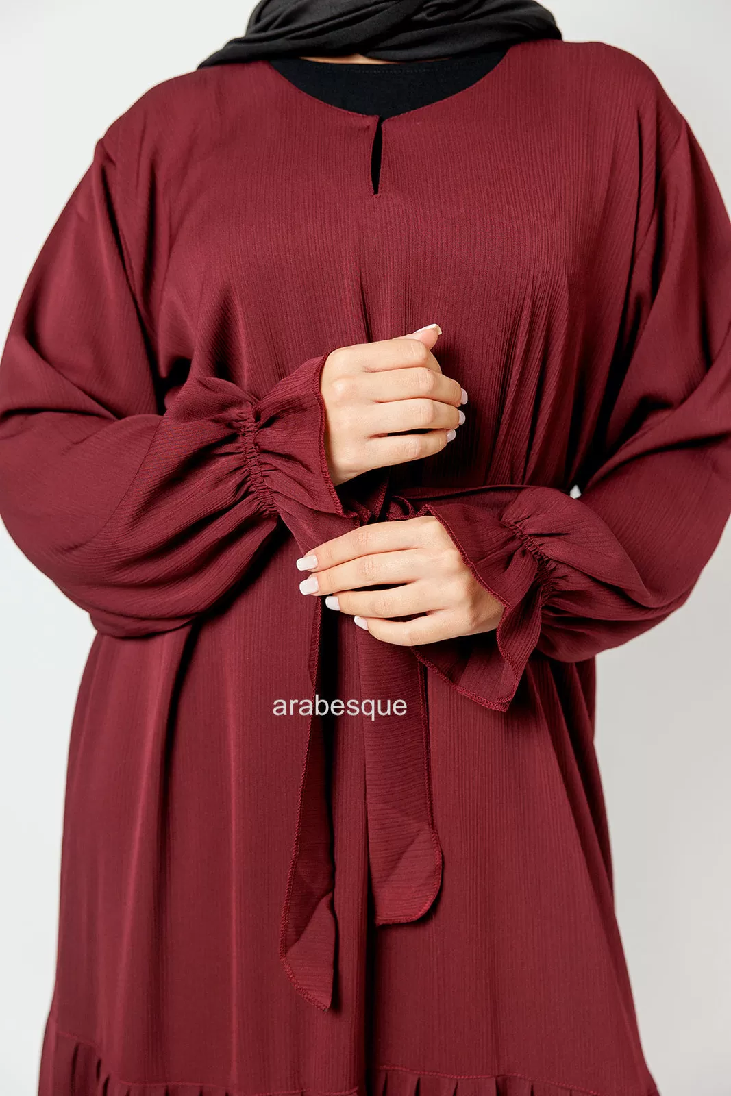 Labeeqa Textured Abaya (6 Colours)