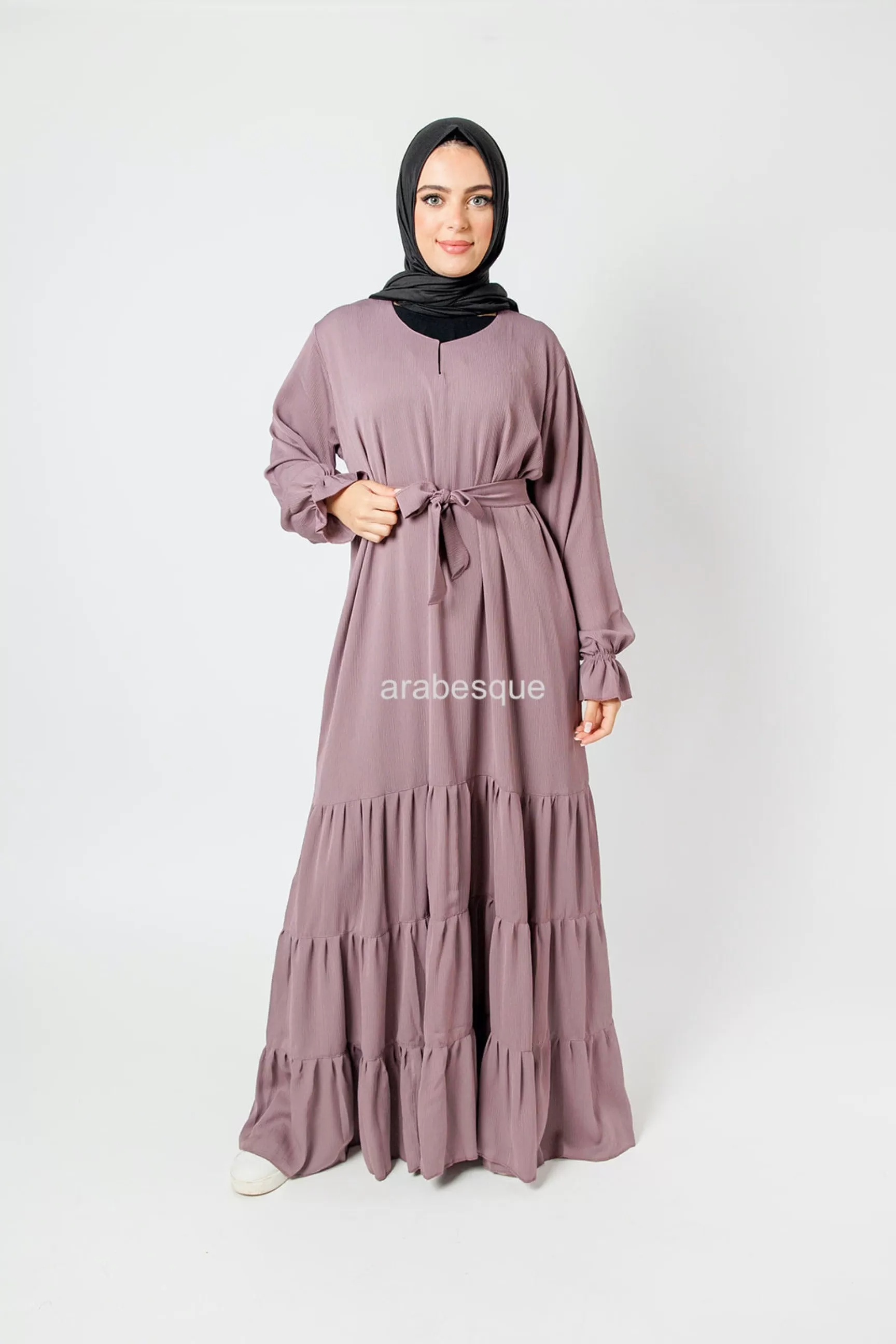 Labeeqa Textured Abaya (6 Colours)