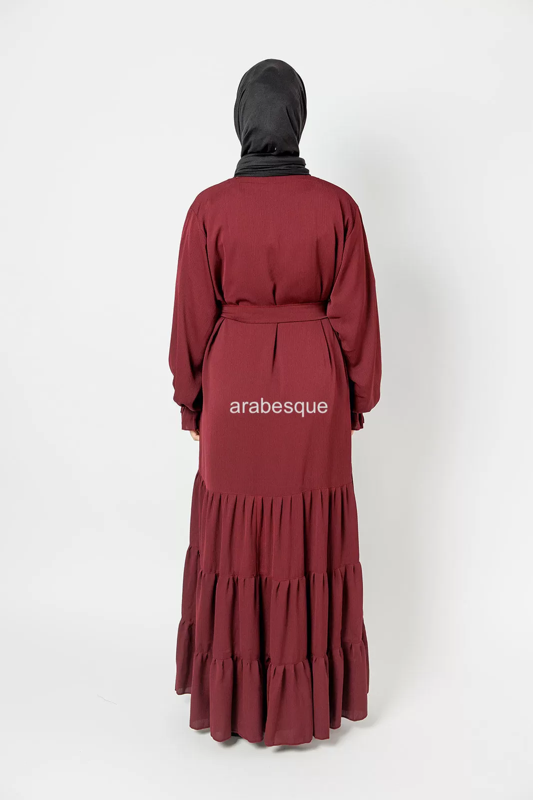 Labeeqa Textured Abaya (6 Colours)