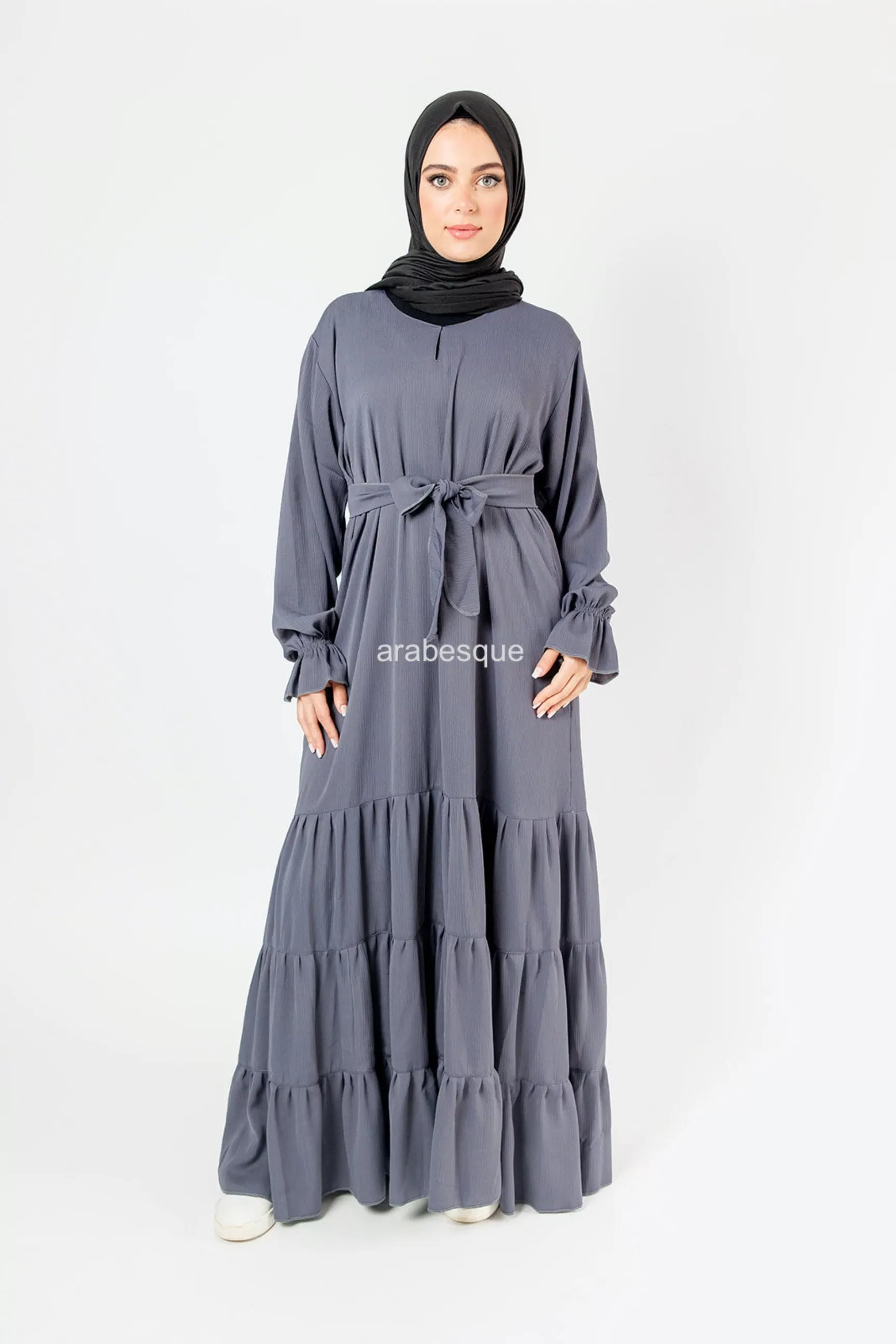 Labeeqa Textured Abaya (6 Colours)