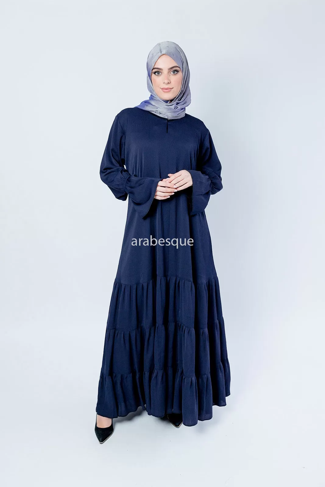 Labeeqa Textured Abaya (6 Colours)