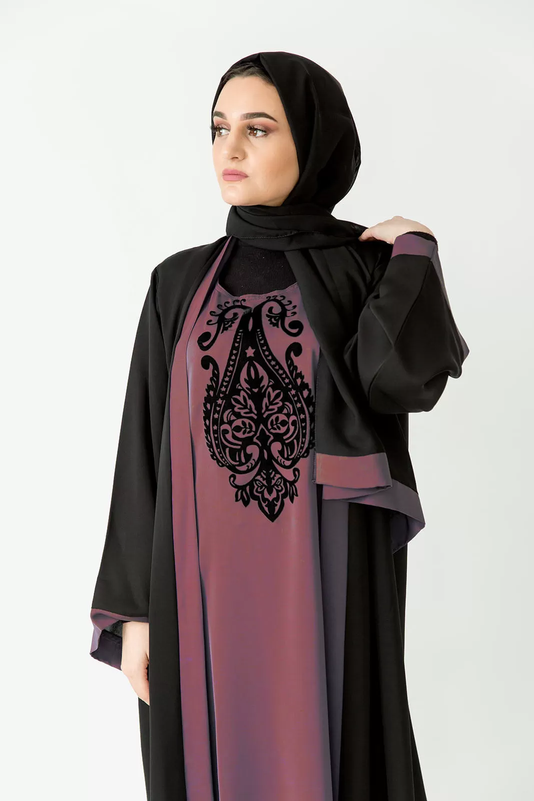 Layan Blush Abaya