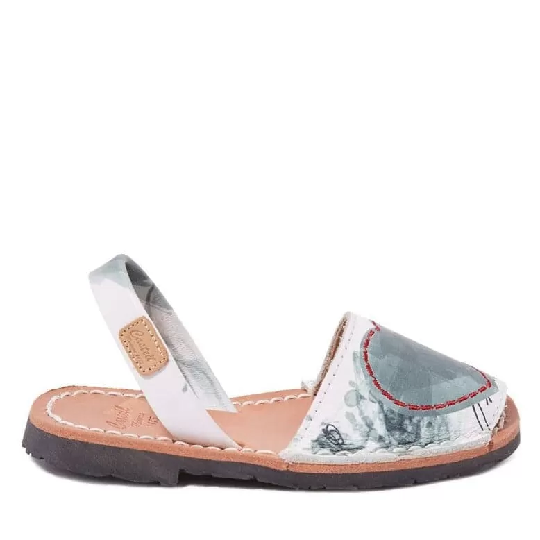 Leather Printed Sandals For Kids With Open Toe 


 - Iker 1601