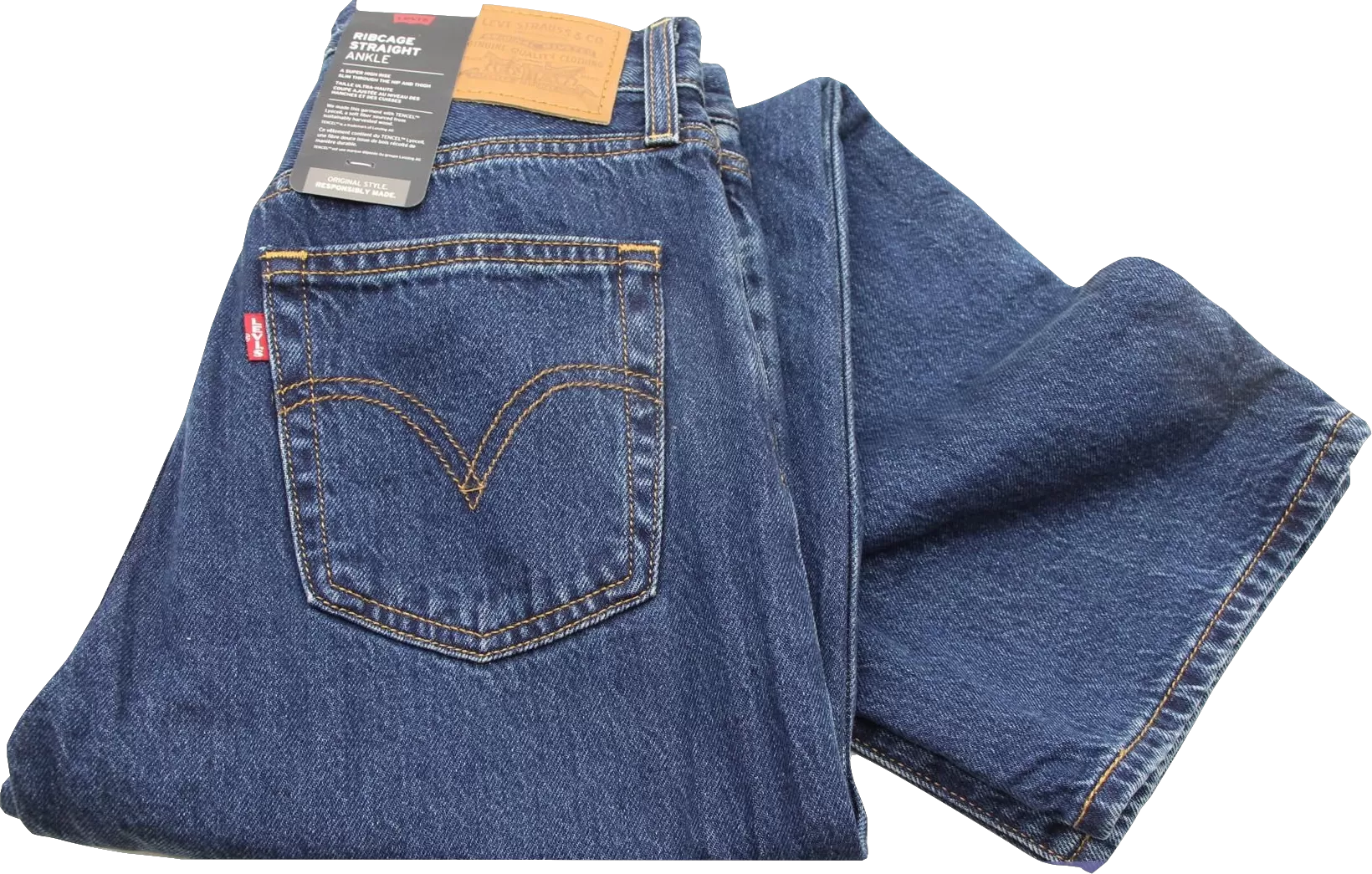 levis Ribcage Straight Ankle Jean Blue BNWT W26