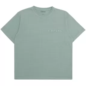 LOGO ESSENTIAL TEE (DUSTY AQUA)