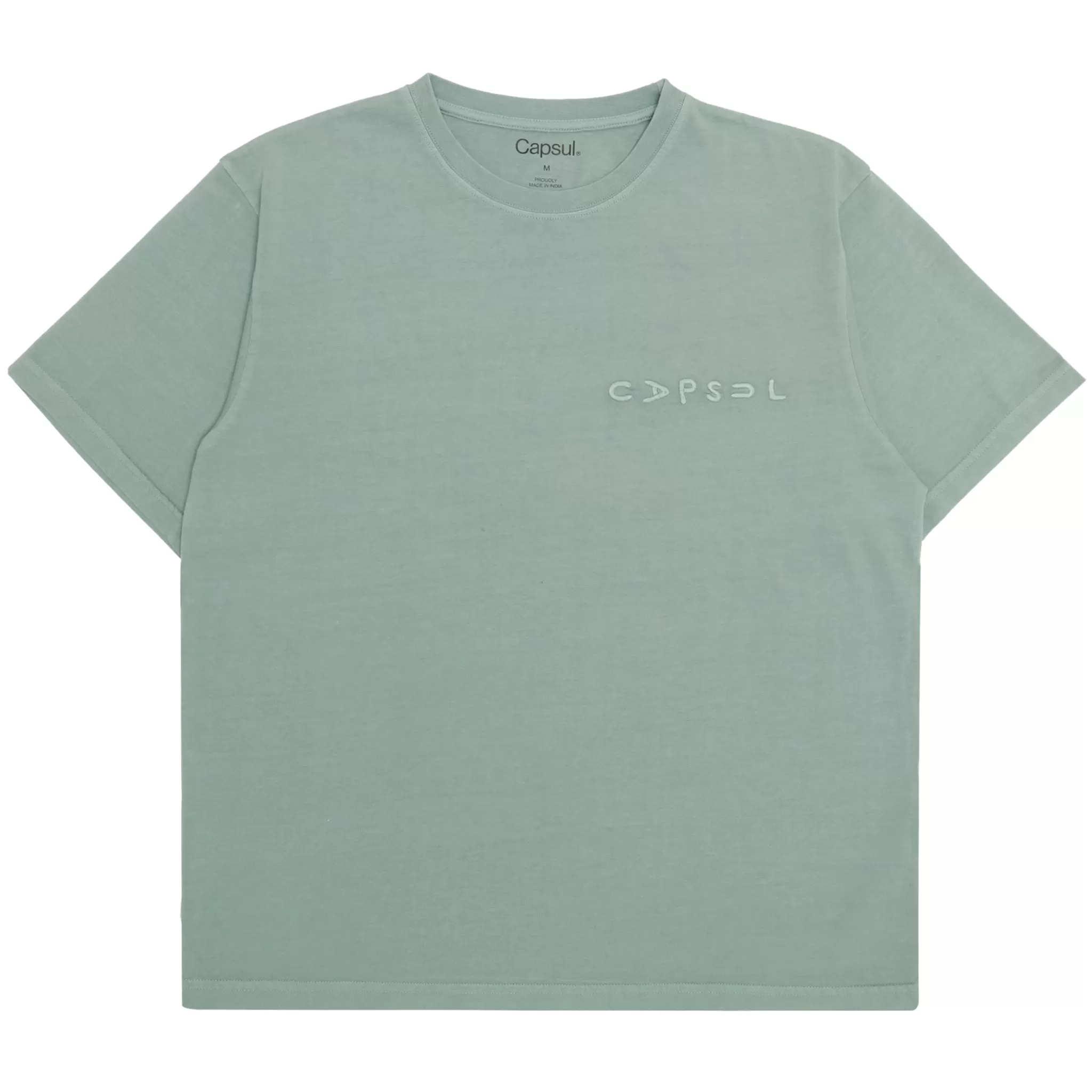 LOGO ESSENTIAL TEE (DUSTY AQUA)