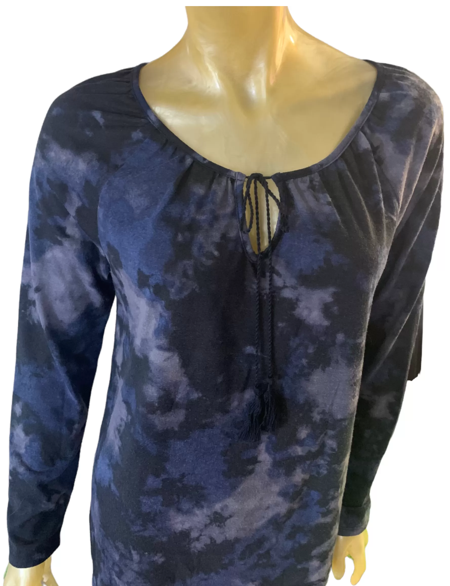 Long sleeve tye-dye top