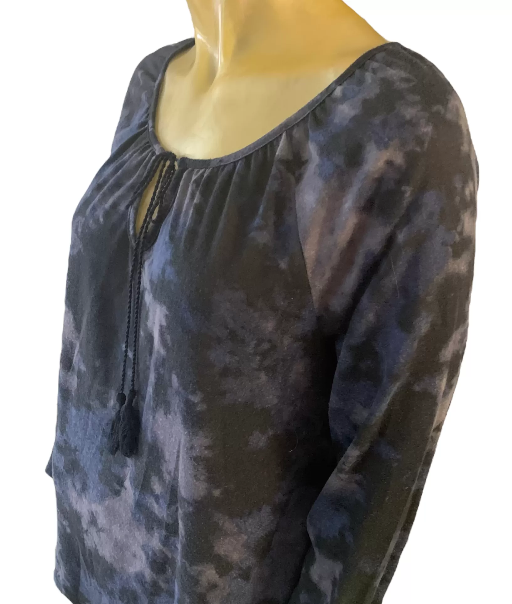 Long sleeve tye-dye top