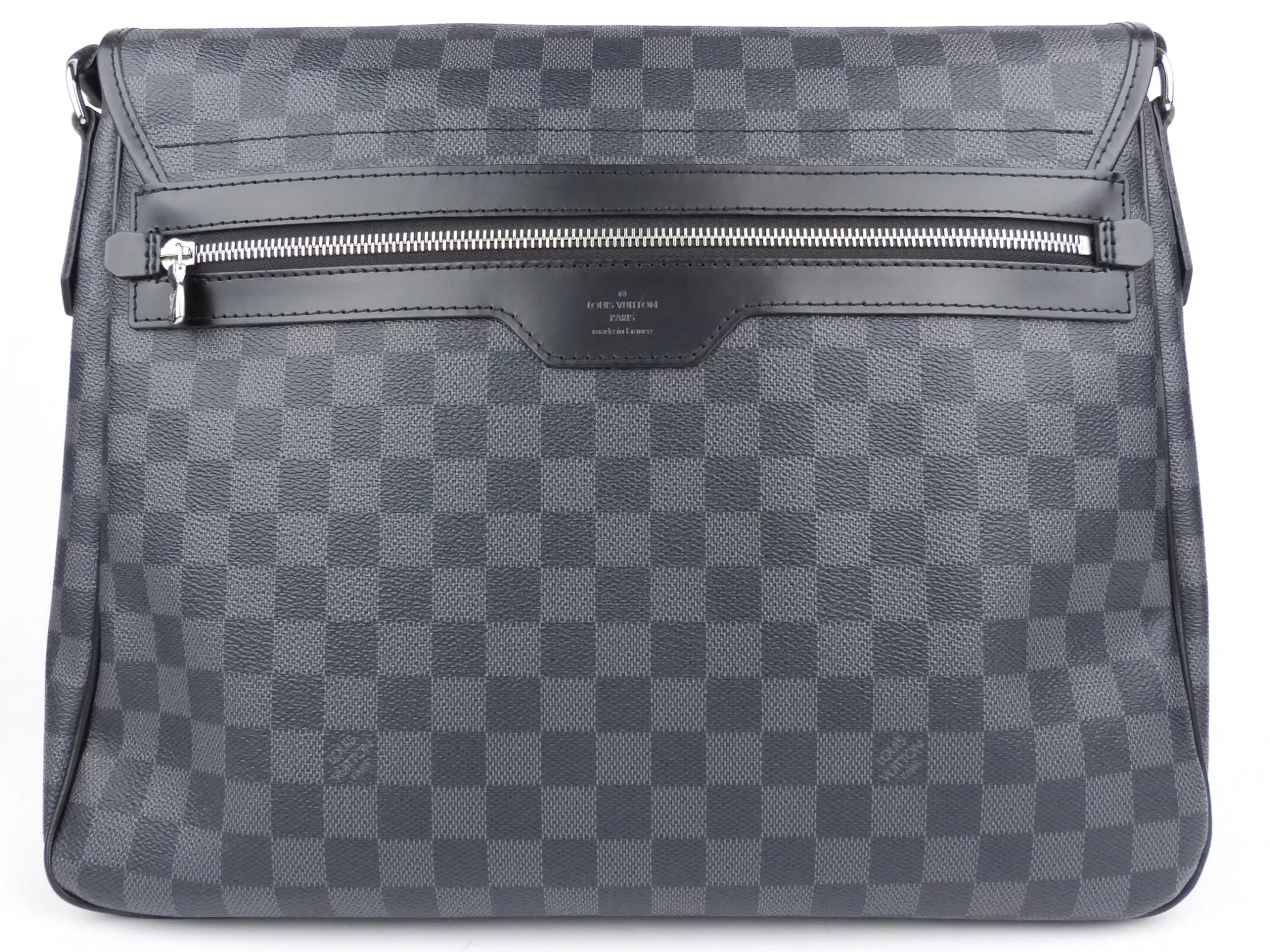 Louis Vuitton Black and Grey Damier Graphite Coated Canvas Daniel Crossbody Messenger Bag