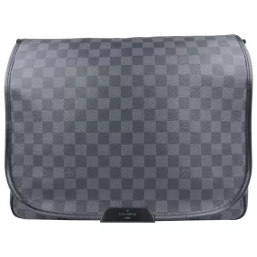 Louis Vuitton Black and Grey Damier Graphite Coated Canvas Daniel Crossbody Messenger Bag