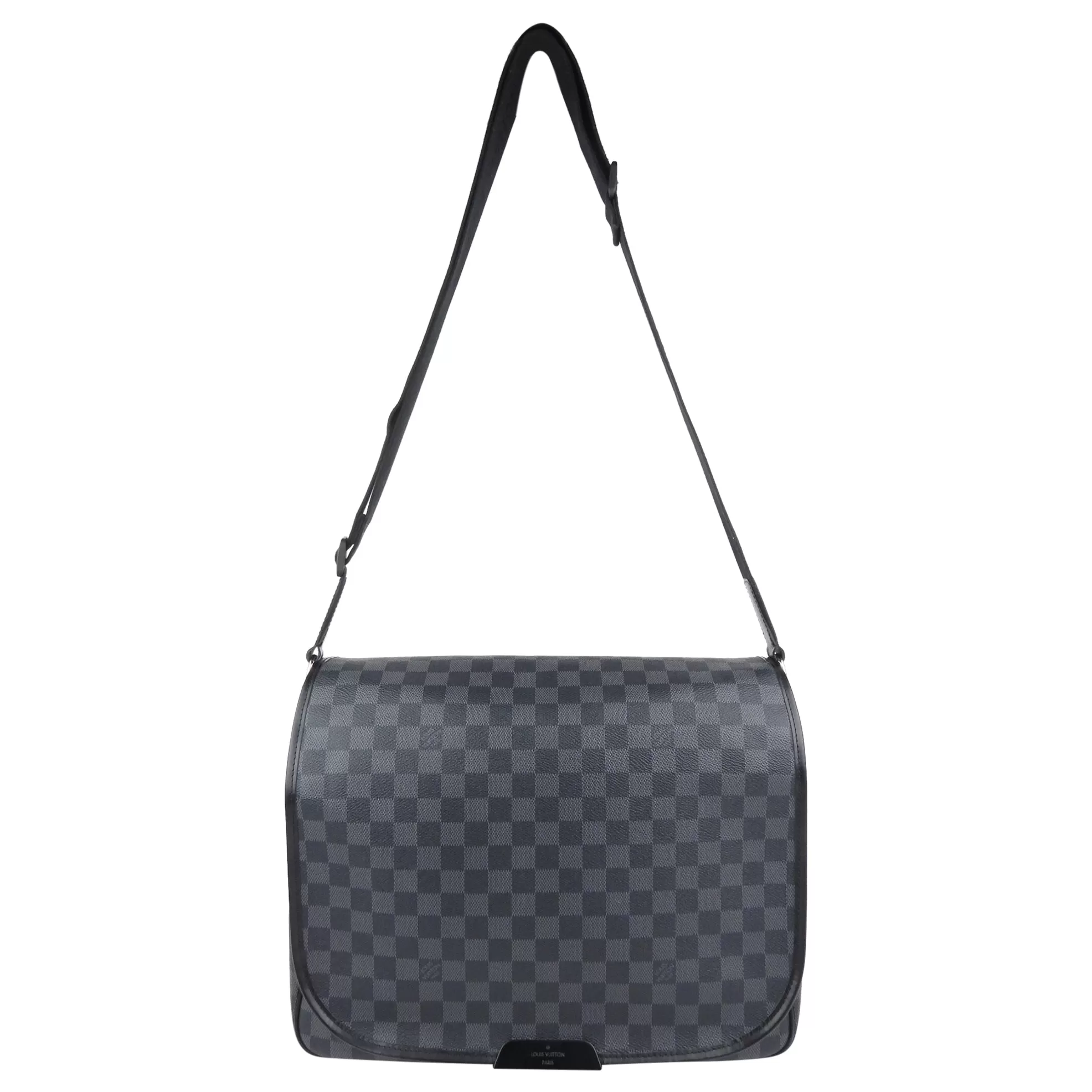 Louis Vuitton Black and Grey Damier Graphite Coated Canvas Daniel Crossbody Messenger Bag