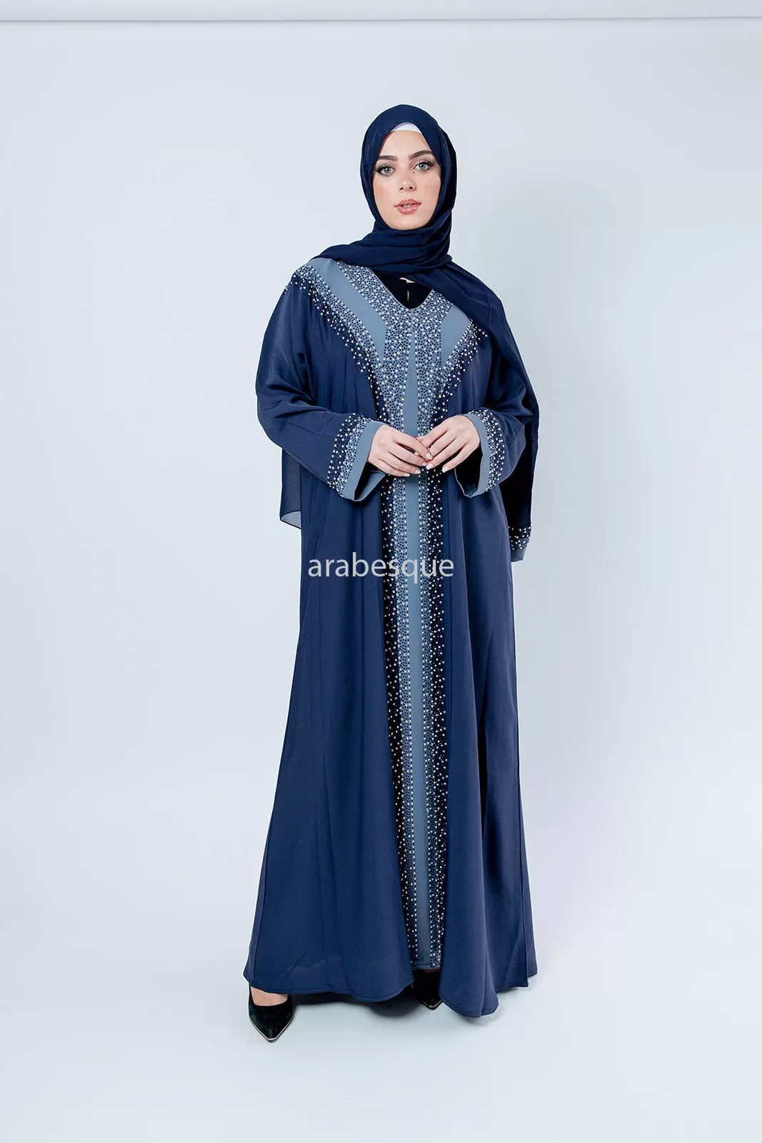 Luxury Diamante Closed  Abaya