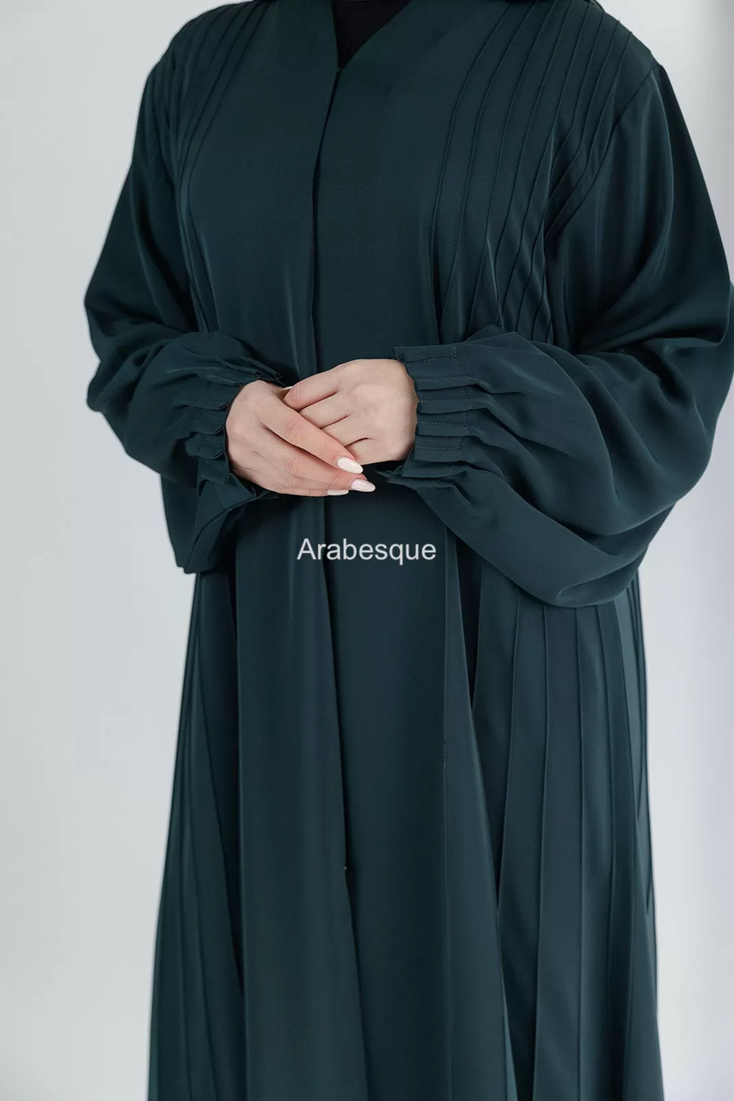 Luxury Striped Open Abaya - 5 Colours