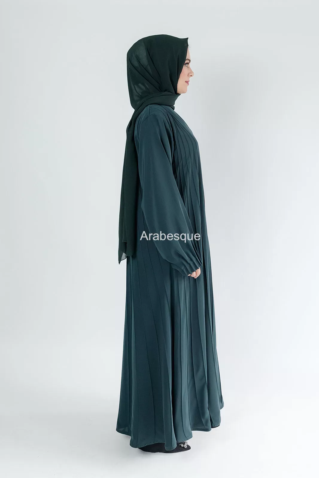 Luxury Striped Open Abaya - 5 Colours