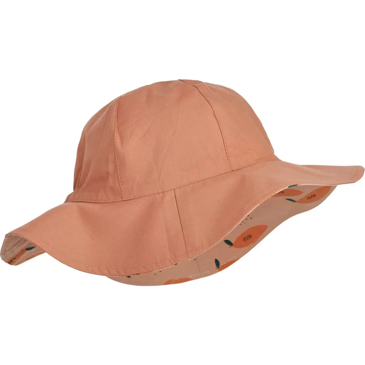 (LW17697) Amelia Reversible Sun hat / Papaya Pale Tuscany