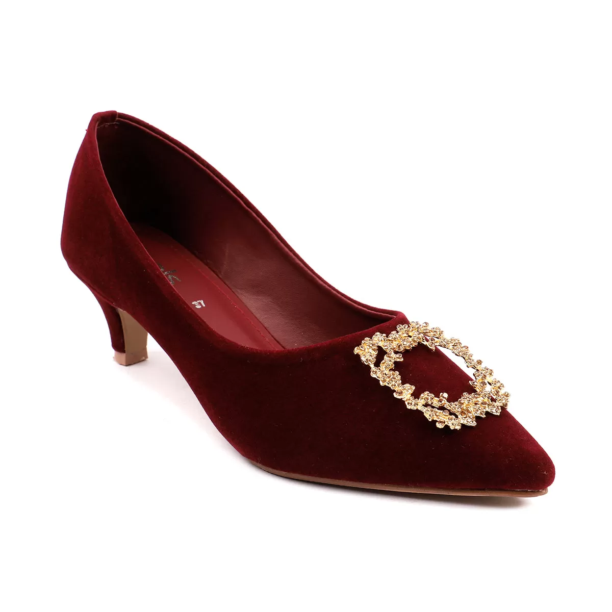 Maroon Fancy Court Shoes 087091