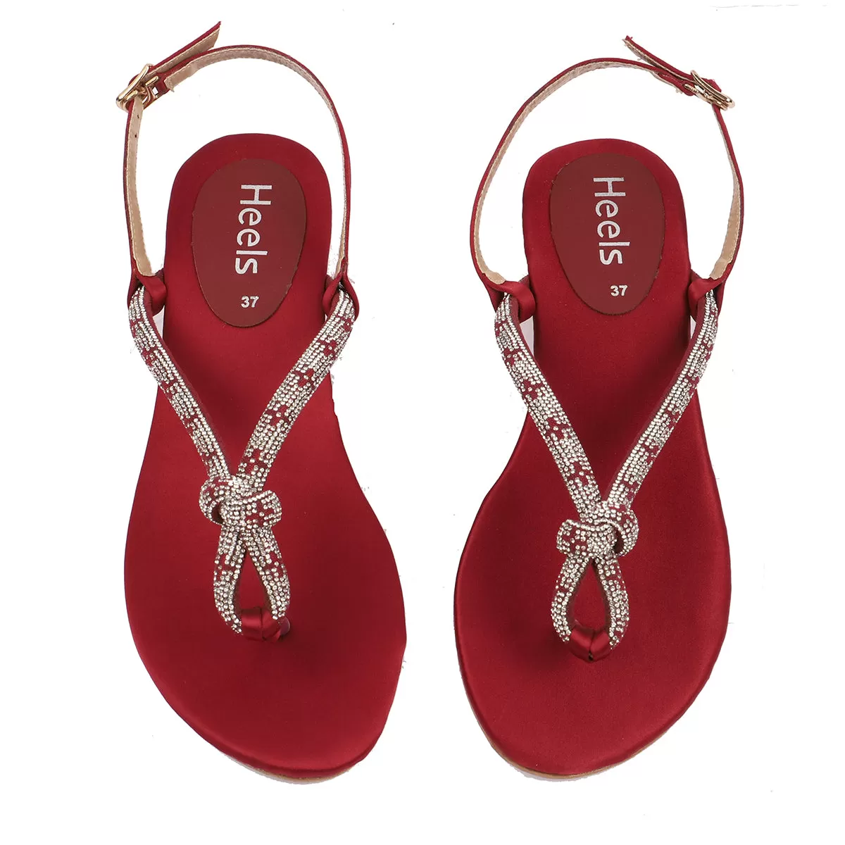 Maroon Fancy Sandal 060014