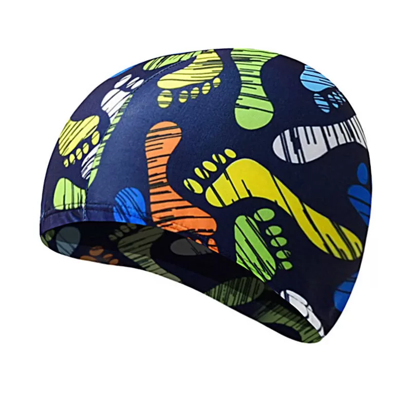 Men Women Cotton Breathable Swimming Cap Oversized Letter Earmuffs Turban Hat