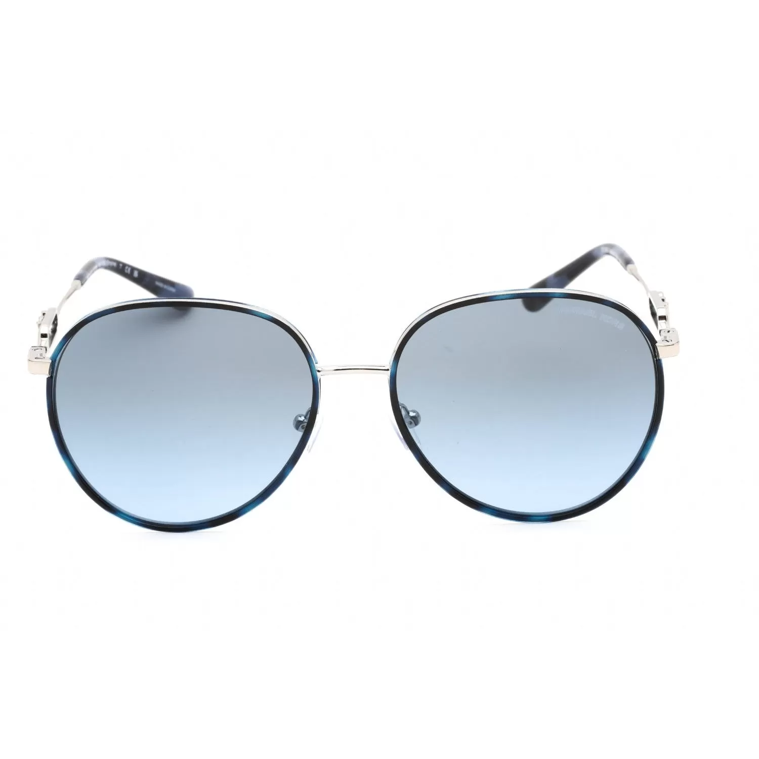 Michael Kors 0MK1128J Sunglasses Silver Blue Tortoise / Gradient Blue Women's